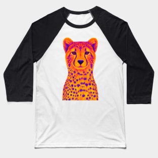 Orange and Purple Cheetah Baseball T-Shirt